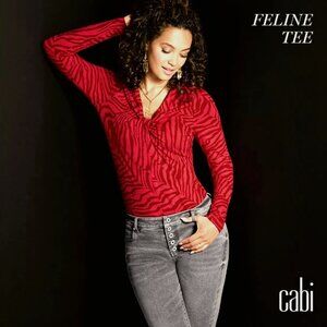 CAbi Feline Tee,  Style # 4631, SIze Small